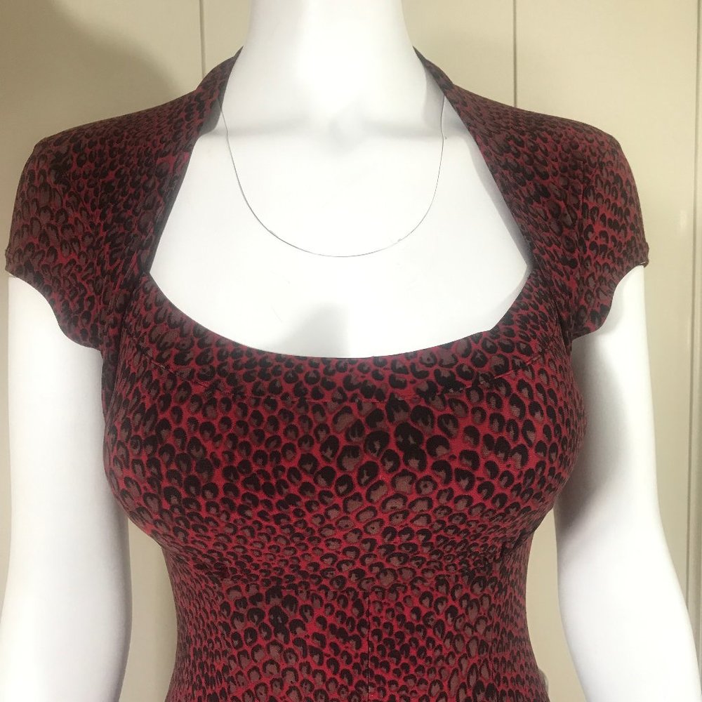 Norma Kamali Animal print Cap Sleeve dress - Picture 4 of 12